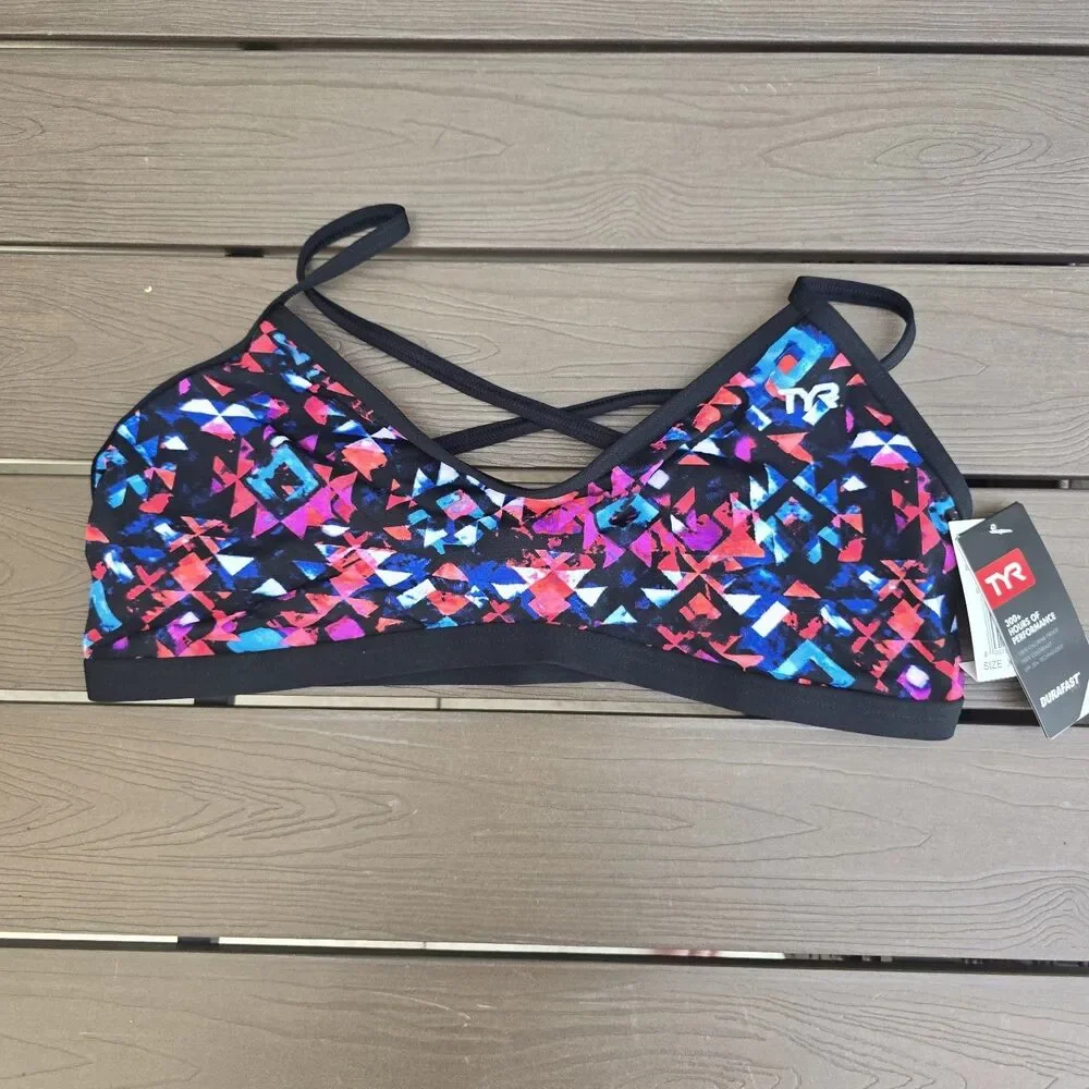 TYR Women's Trinity Top Bundle All American & Meso Sz XL New